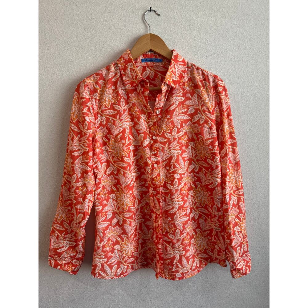 J McLaughlin print blouse